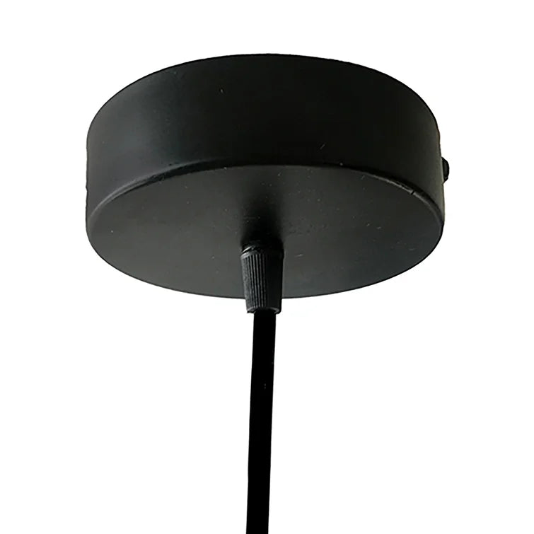 Black 1 - Light Single Teardrop Pendant