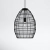 Black 1 - Light Single Teardrop Pendant