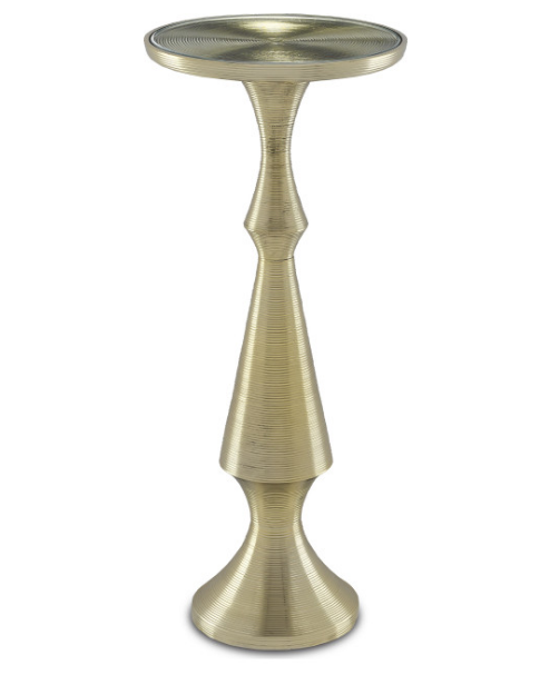 Baines Drinks Table - Shiny Gold, Clear SHB540