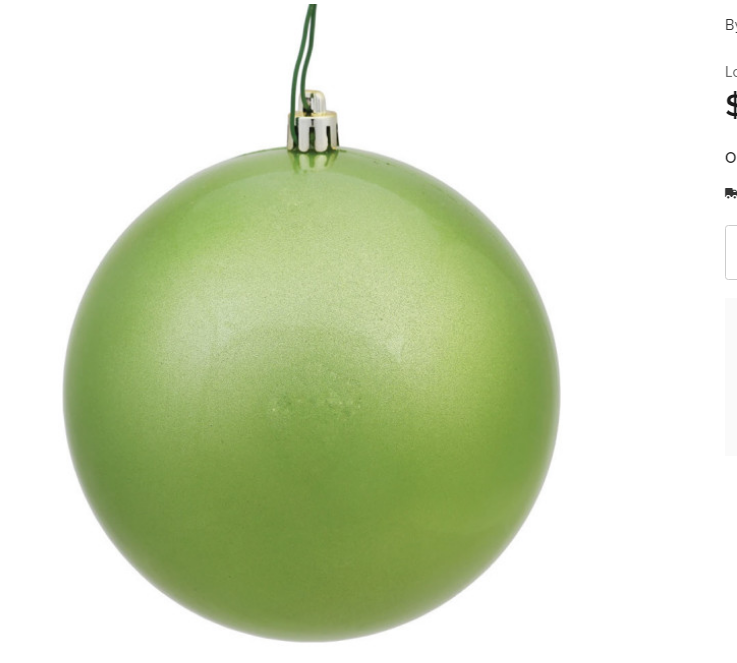 4.75" Celadon Candy Ball Uv Drilled 4/Bg B73-KS235