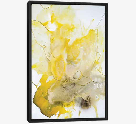 Yellow Line - Canvas Print 18"x26"x2"