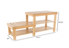 5-Pair Bamboo Bench and Shoe Organizer 18.25