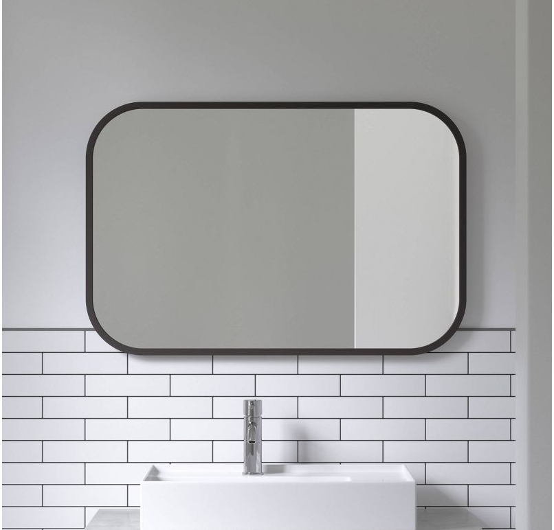 24"x 36" Hub Rectangular Wall Mirror Black - Umbra