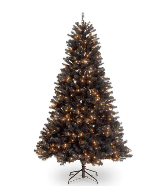 7 ft. North Valley Black Spruce Hinged Tree with 500 Clear Lights