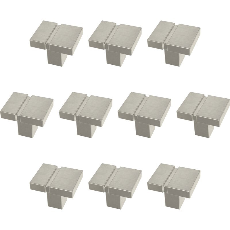1 1/16" Length Square Knob Multipack 10 Pack