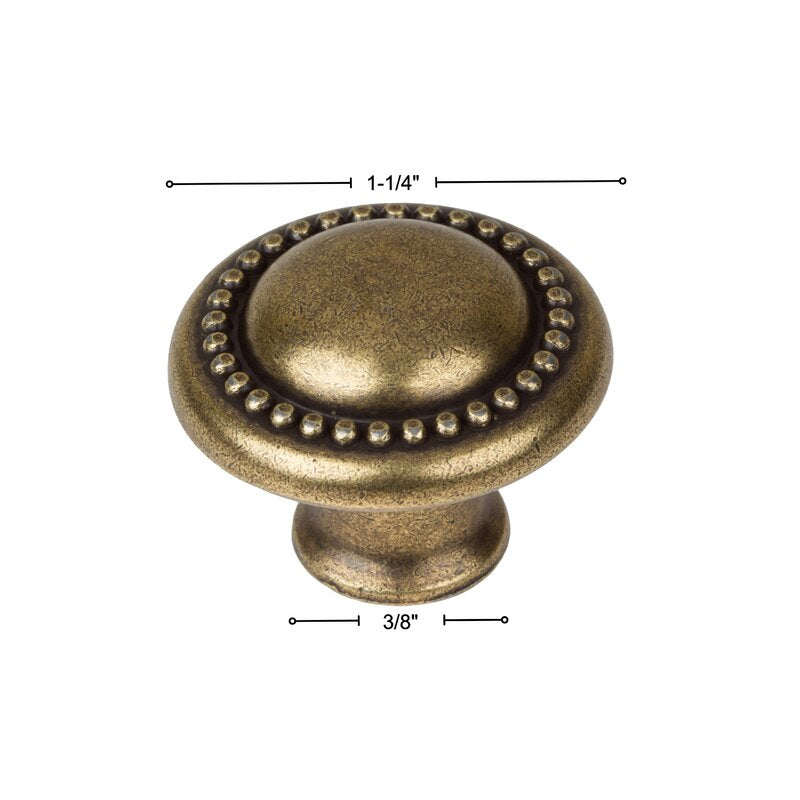 1 1/4" Diameter Mushroom Knob (Set of 10) B50-HS158