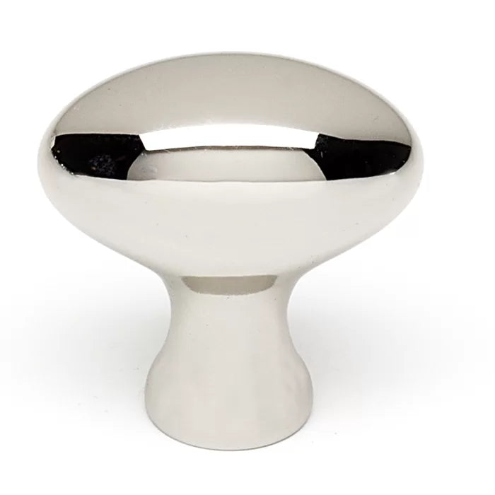 1 1/4" Length Oval Knob, 1.25" H x 0.75" W x 0.5" D
