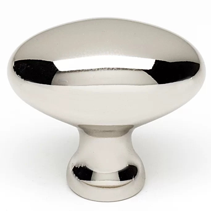 1 1/4" Length Oval Knob, 1.25" H x 0.75" W x 0.5" D