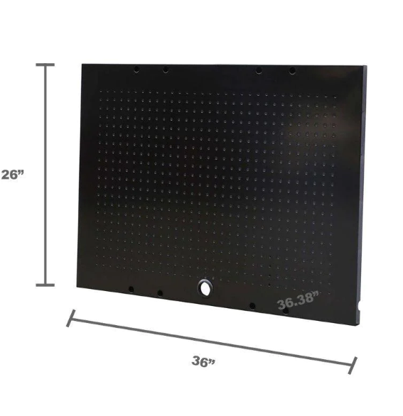 36 in. W x 26 in. H Steel Pegboard Set in Black for Ready-to-Assemble Steel Garage Storage System (Set of 2)
