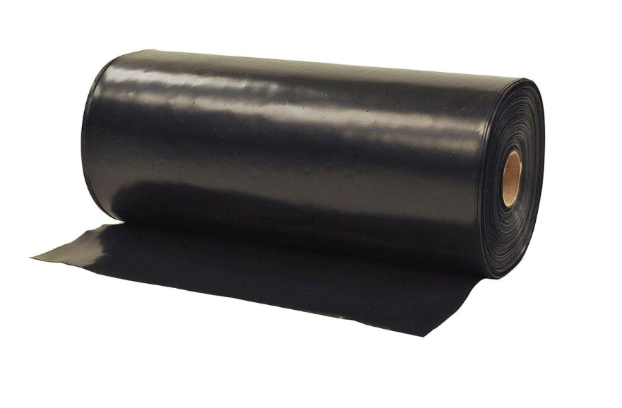 1 ft. x 300 ft. Black Flashing Plastic Sheeting B110-KS450