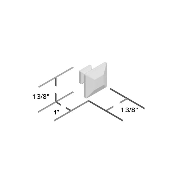 1 3/8" Length Square Knob Multipack (Set of 10)