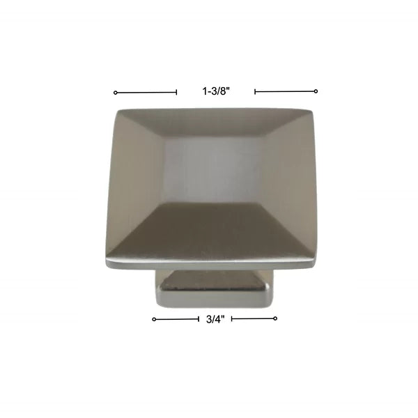 1 3/8" Length Square Knob Multipack (Set of 10)