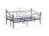 Black Twin Daybed Metal Platform Bed Foundation