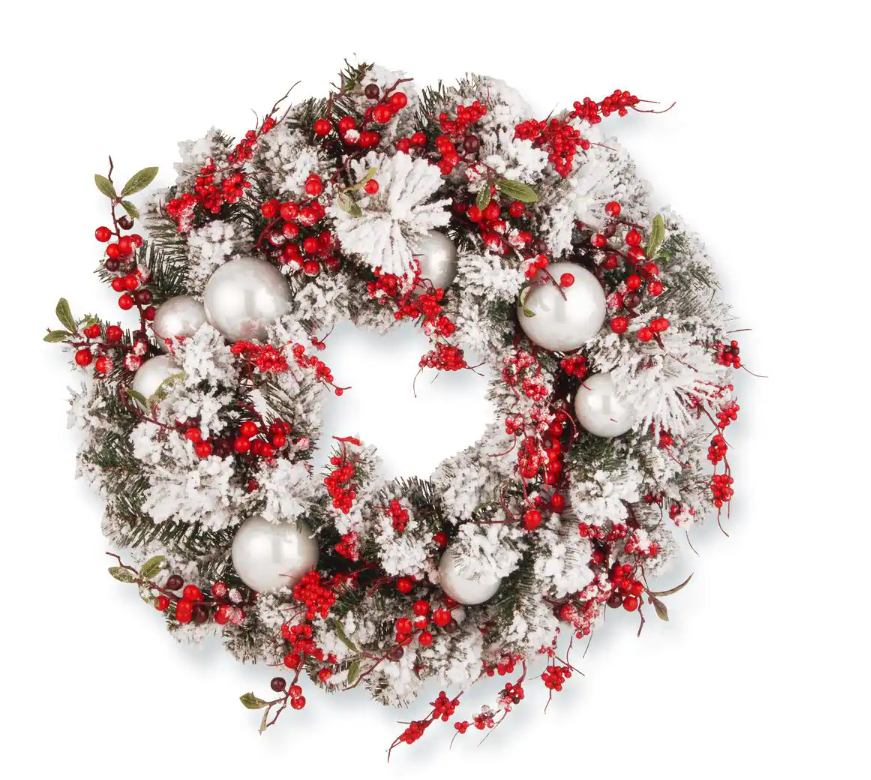24 in. Christmas Artificial Wreath