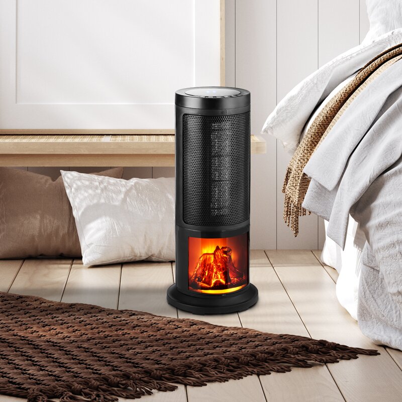 1,500 Watt Electric Convection Tower Heater with Remote Control