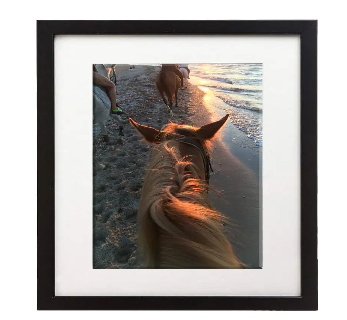 11 in. x 14 in. Black Wood Back Loaded Picture Frame