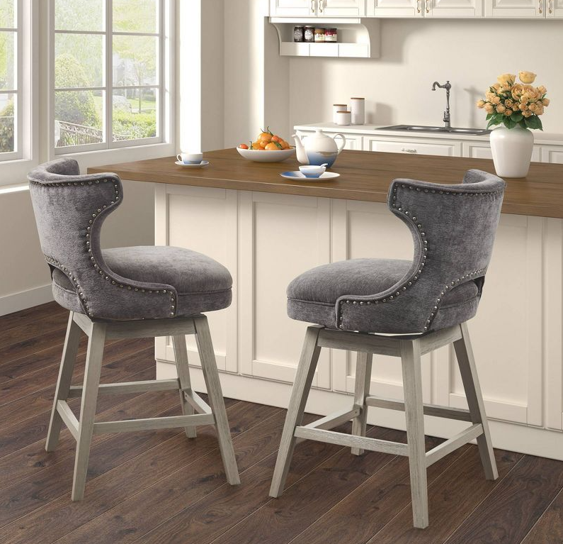 25.75" Cheryl Swivel Counter Height Barstool - Madison Park
