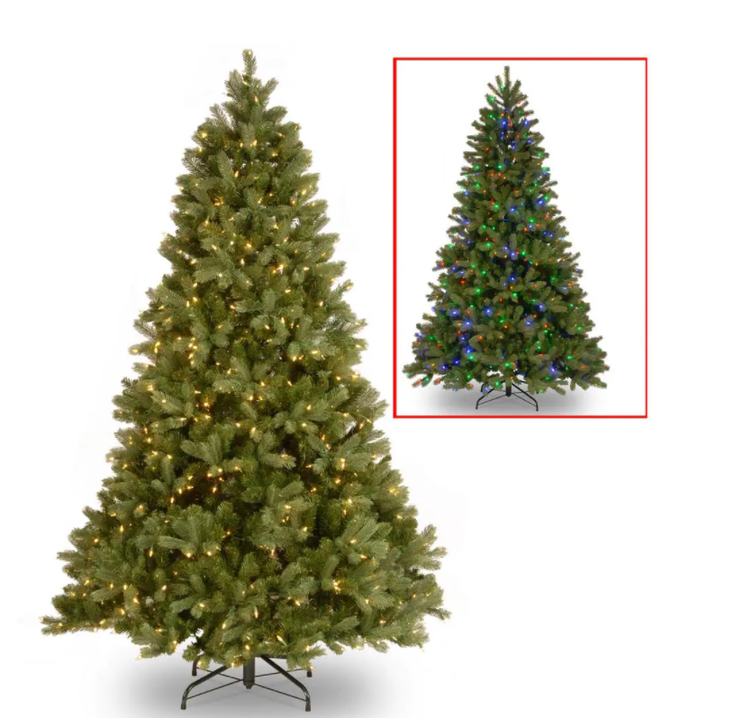 6.5 ft. Downswept Douglas Fir Tree with Dual Color LED Lights