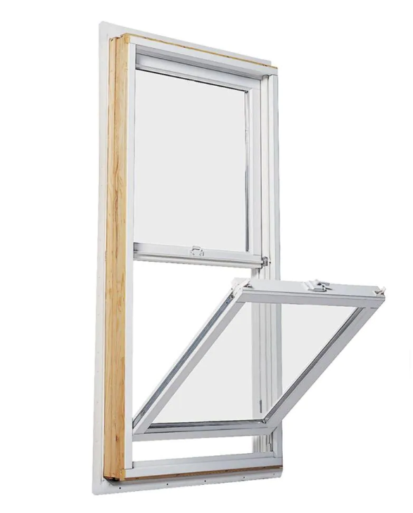 27.5 in. x 35.5 in. 200 Series Double Hung Wood Window with White Exterior (Set of 4)