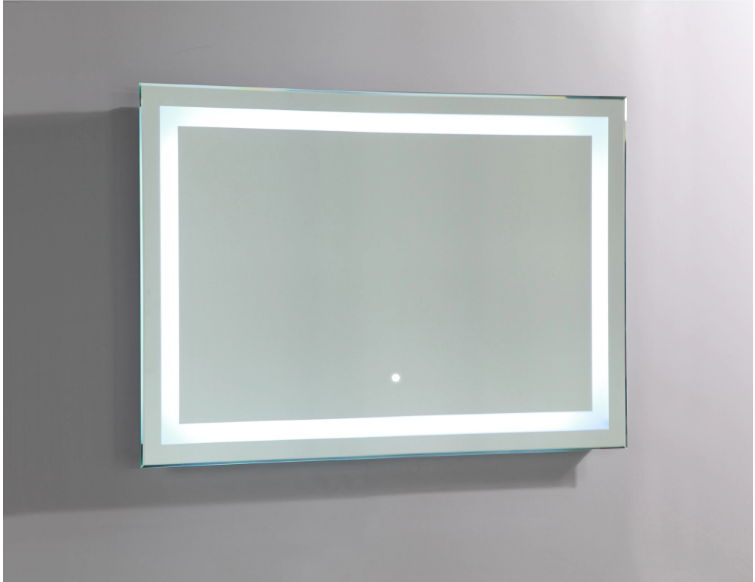 39 in. W x 28 in. H Frameless Rectangular LED Light Bathroom Vanity Mirror in Clear KB1223-A4-B1-P1
