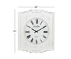 White Wood Farmhouse Wall Clock