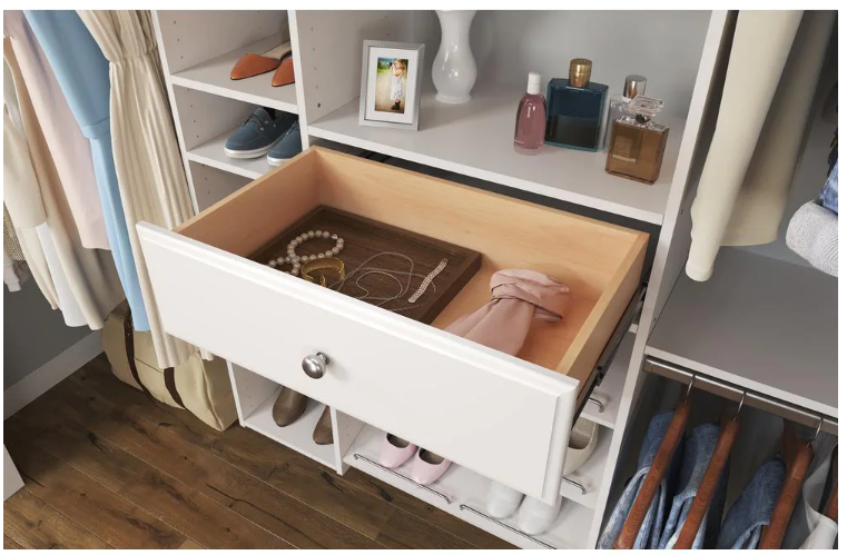 8 in. H x 24 in. W White Wood Drawer KB1061-A5-B1-P1