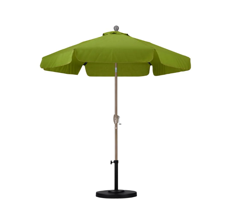 7-1/2 ft. Fiberglass Push Tilt Patio Umbrella in Palm SpunPoly KB2531-A4-B4-P2
