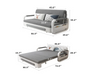 50.3 in Rolled Arm Sofa Bed
