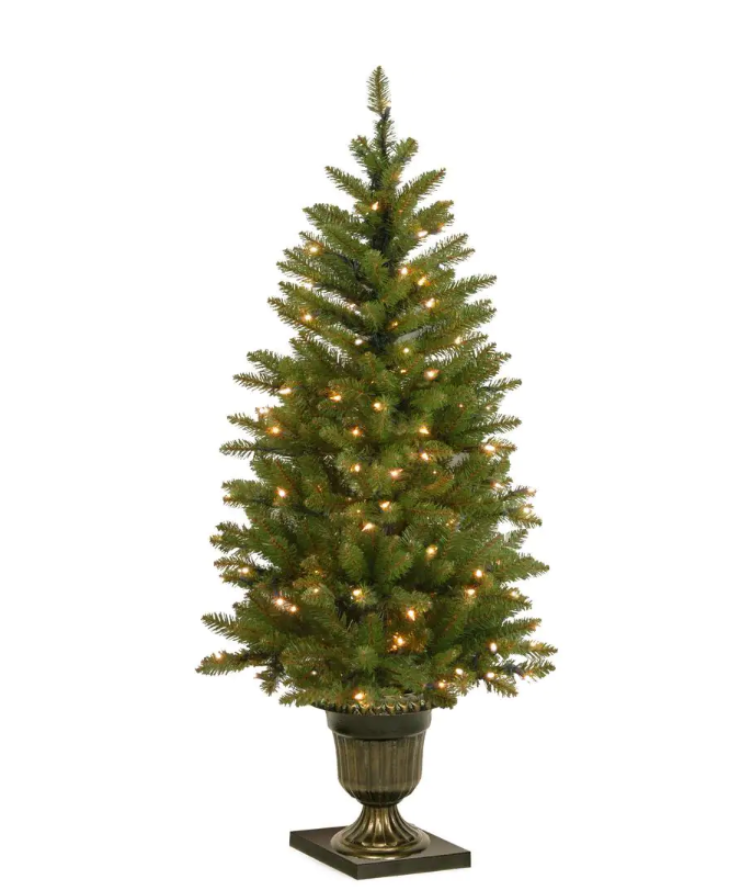 4 ft. Dunhill Fir Entrance Artificial Christmas Tree with Clear Lights