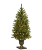 4 ft. Dunhill Fir Entrance Artificial Christmas Tree with Clear Lights