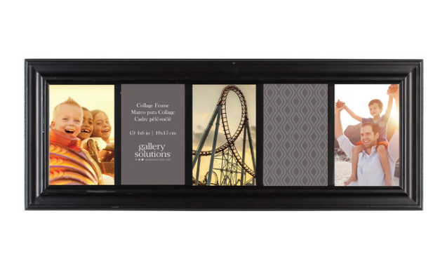5-Photo Linear Photo Frame, Black KB281