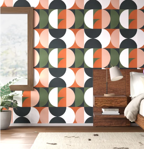 10'L x 24"W Reliford Peel & Stick Geometric Wallpaper - 1 roll