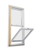 27.5 in. x 41.5 in. 200 Series Double Hung Wood Window - White (Set of 2) (2 boxes)