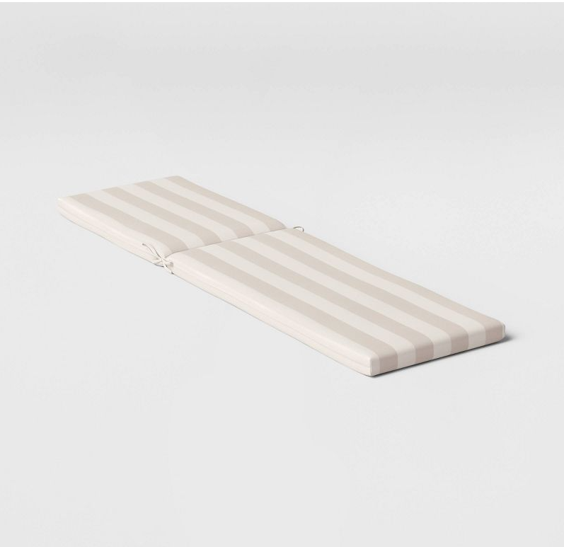 Cabana Stripe Outdoor Chaise Cushion DuraSeason Fabric™ - Threshold™, Set of 2