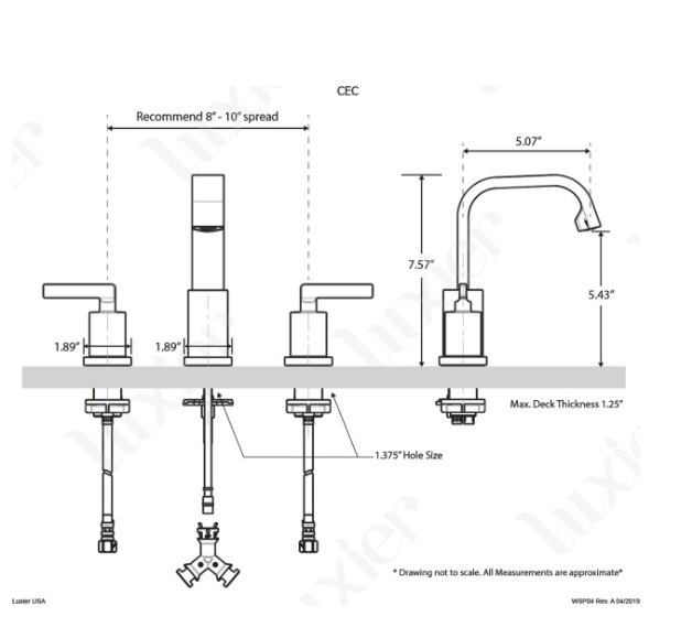 2-Handle Widespread Bathroom Faucet with Drain, Chrome