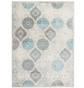 Boho Gray/Blue 6 ft. 6 in. x 9 ft. 6 in. Indoor Area Rug