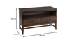 Bellamy Smoke Brown Wood 2 Drawer TV Stand with Cord Management (42 in. W x 25 in. H) VB393