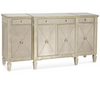 Bassett Mirror Borghese Mirrored Buffet/Server in Silver Leaf