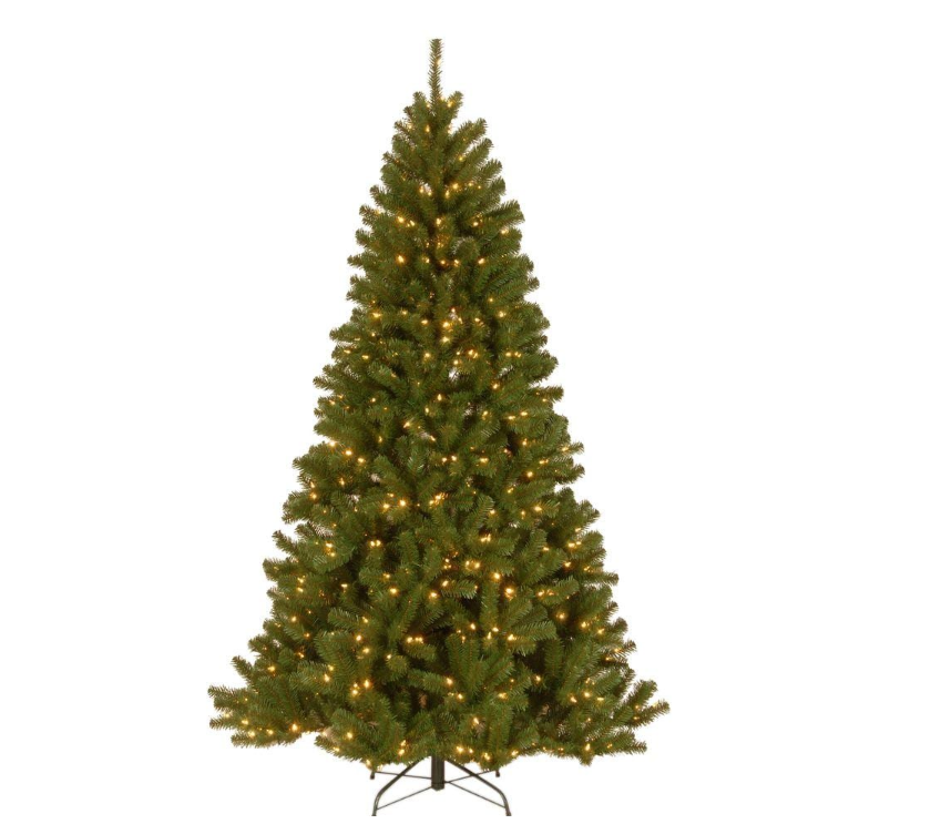 7 ft. North Valley Spruce Hinged Artificial Christmas Tree with 500 Clear Lights KB1292-A5-B2-P1