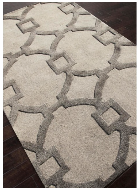 9.5' x 13.5' Gray Geometric  Hand Tufted Rectangular Area Throw Rug KRUG148