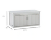 22 in. x 46.1 in. ECOFLEX LitterLoo Bench Litter Box Cover