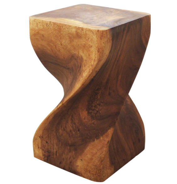 Big Twist 20" End Table, Walnut, 12x20 CYB789