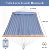 13.8 ft. Portable Hammock with Bamboo Spreader Bar, Blue