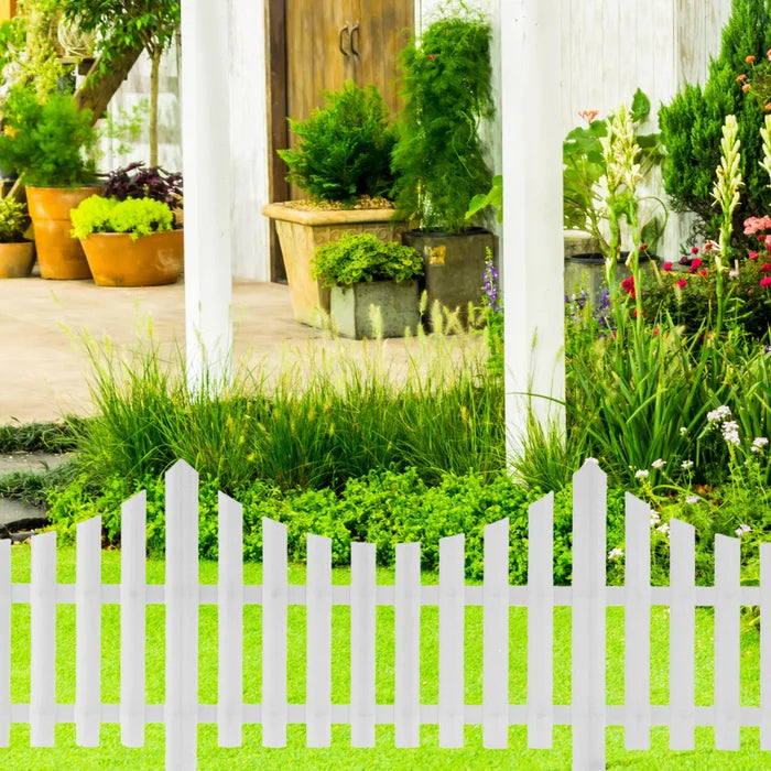 1 ft. H x 2 ft. W Garden Vinyl Fence Panel (Set of 6)
