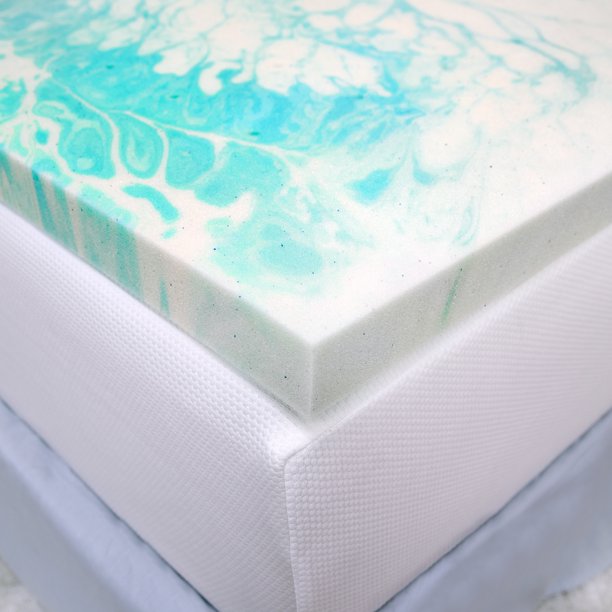 2" Gel Swirl Memory Foam Mattress Topper Full