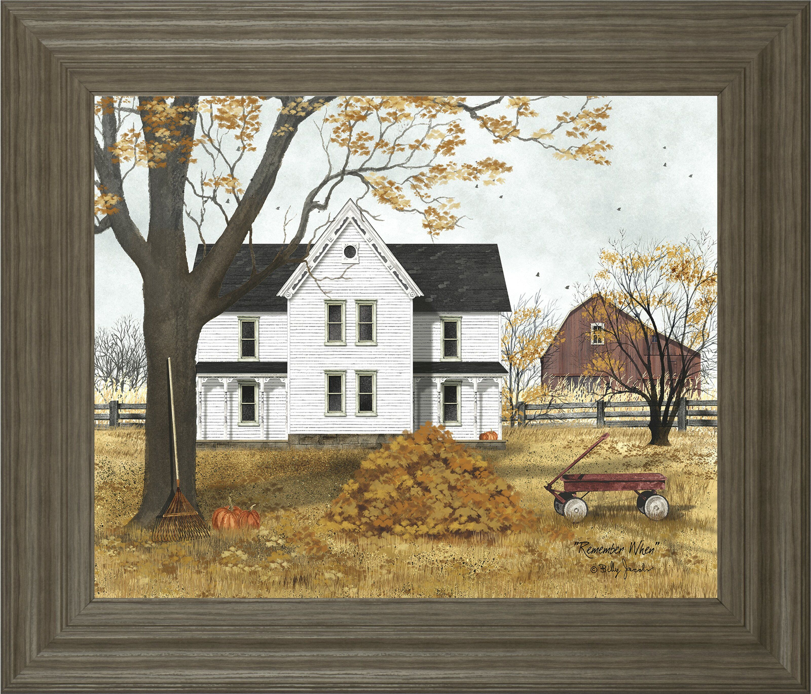 'Remember When' Framed Oil Painting Print - 22" x 26" (#K5490)