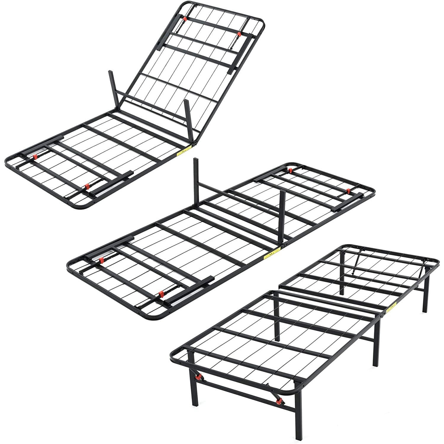 Classic Brands Hercules 14 Inch Metal Platform Foundation Bed Frame, Black, King pt1137
