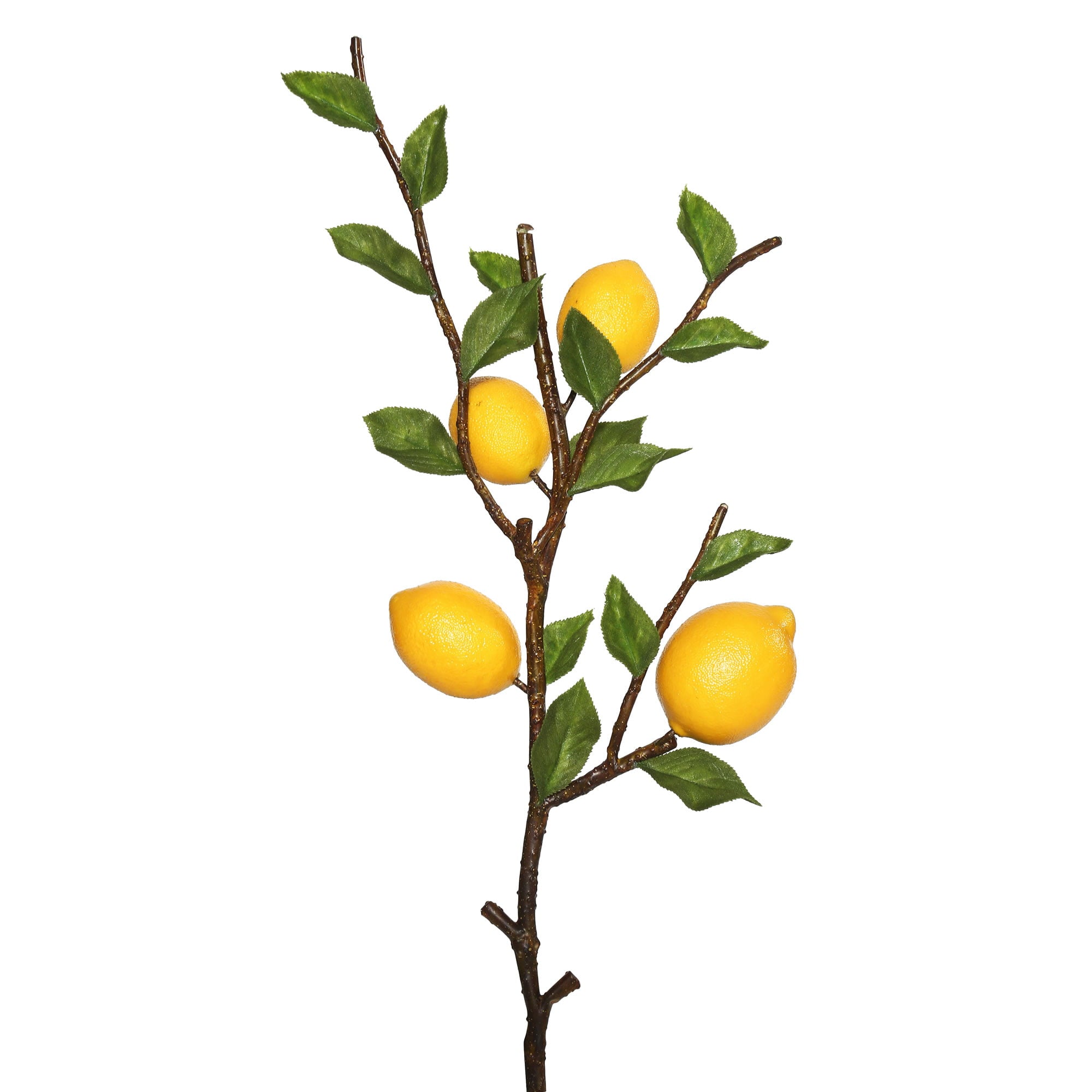20" Everyday Artificial Green and Yellow Lemon Spray Faux Indoor Fruit and Greenery Spray For Home Or Office Decor Maintance Free