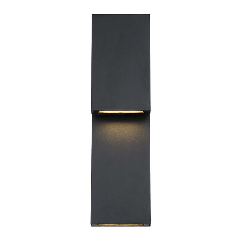 2-Light LED Outdoor Bulkhead Light, 18x5x4"