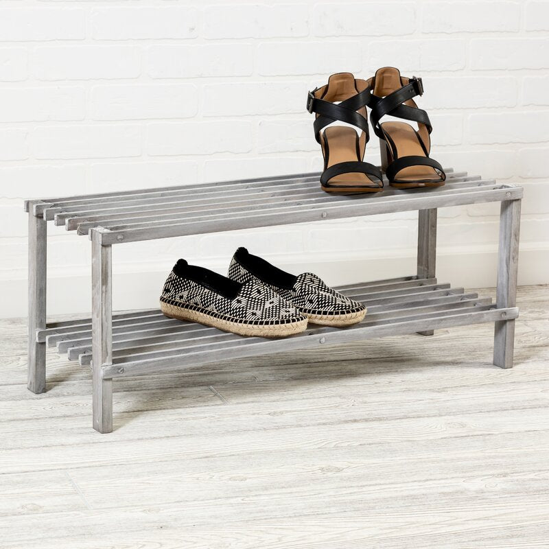 2-Tier 8 Pair Shoe Rack SHB447